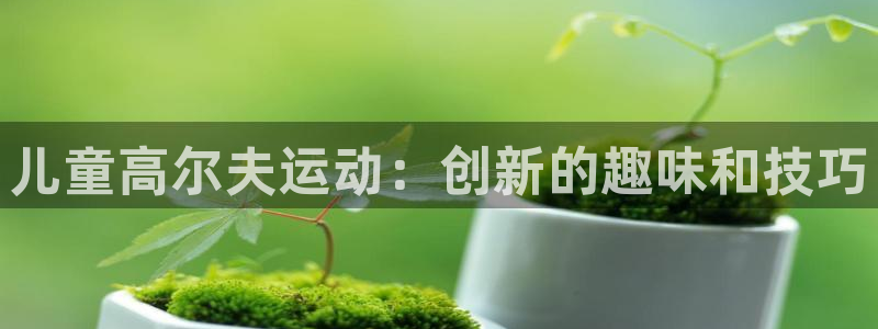 意昂4娱乐代理怎么样：儿童高尔夫运动：创新的趣味和技