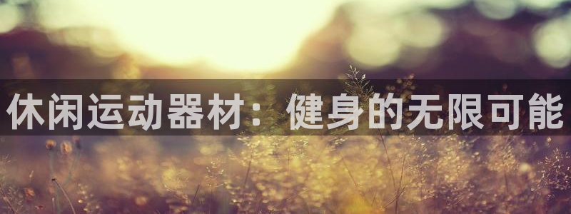 意昂体育4官方客服电话：休闲运动器材：健身的无限可能